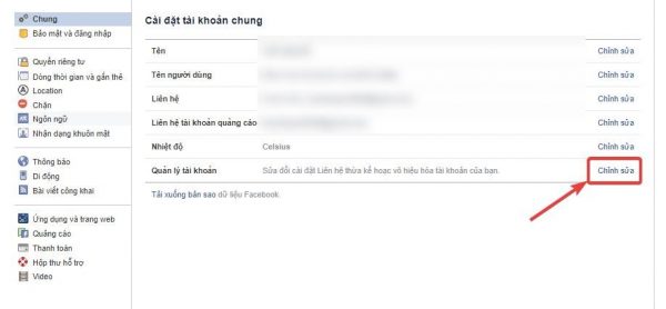 Cách khóa FB - bước 3