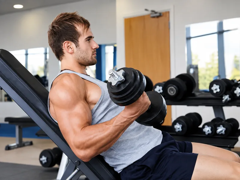 Dumbbell curl, hammer curl và triceps extension giúp tác động cân đối vào bắp tay trước lẫn cơ tam đầu.