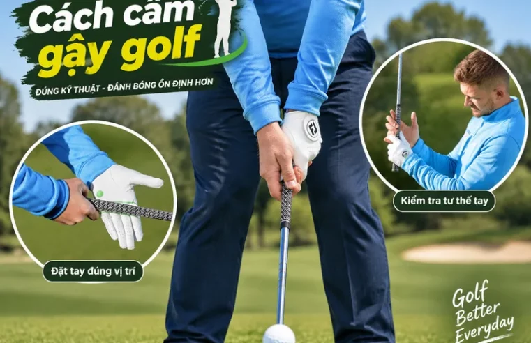 Cách cầm gậy golf đúng chuẩn: Bí quyết đánh bóng ổn định hơn